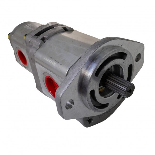 BOMBA DUPLA VOLVO MC60 / MC70 / MC80 / MC90 / MC110 DE ENGRENAGENS S17+S12