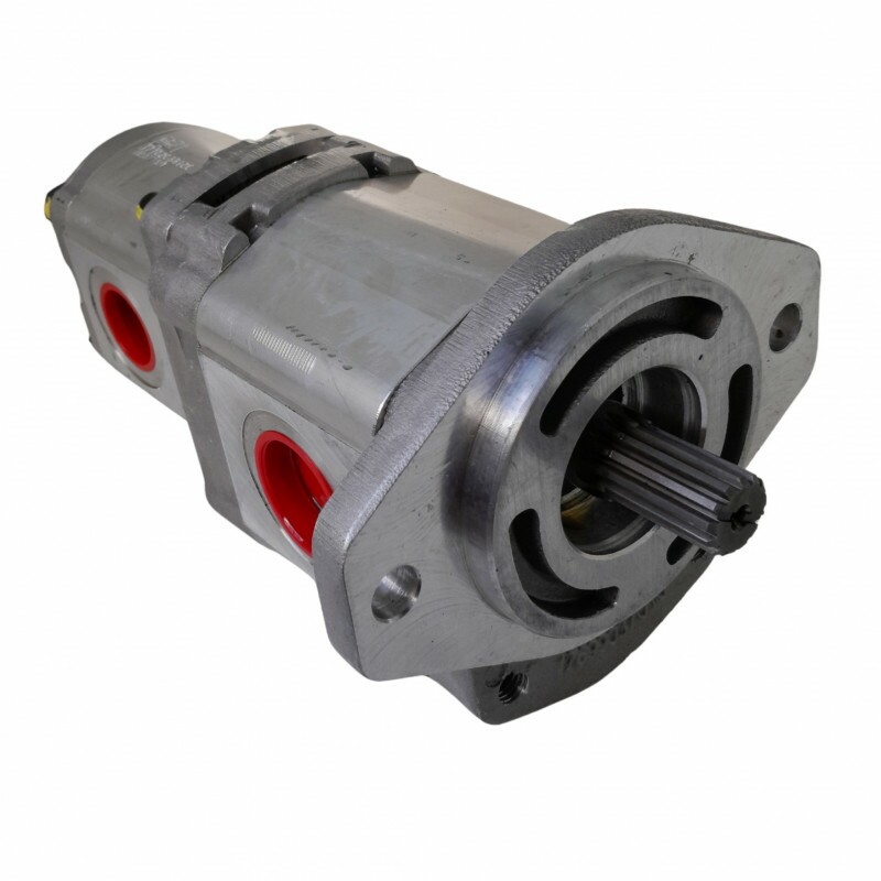BOMBA DUPLA VOLVO MC60 / MC70 / MC80 / MC90 / MC110 DE ENGRENAGENS S17+S12
